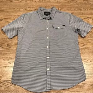 Men’s O'Neill Blue Striped Button Up Shirt Medium